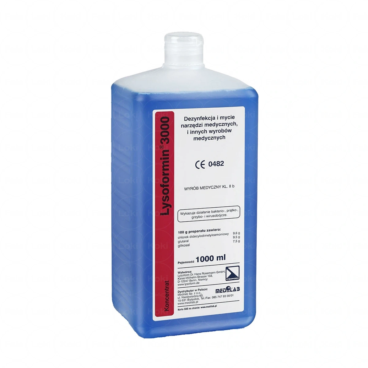 LYSOFORM  LYSOFORMIN płyn do dezynfekcji 3000  1000 ml