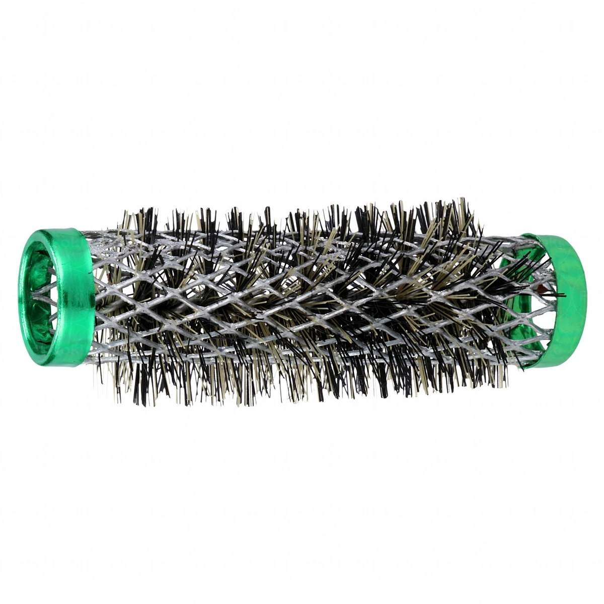 GORGOL   wałki metalowe ze szczotką zielone (7szt) 15 mm