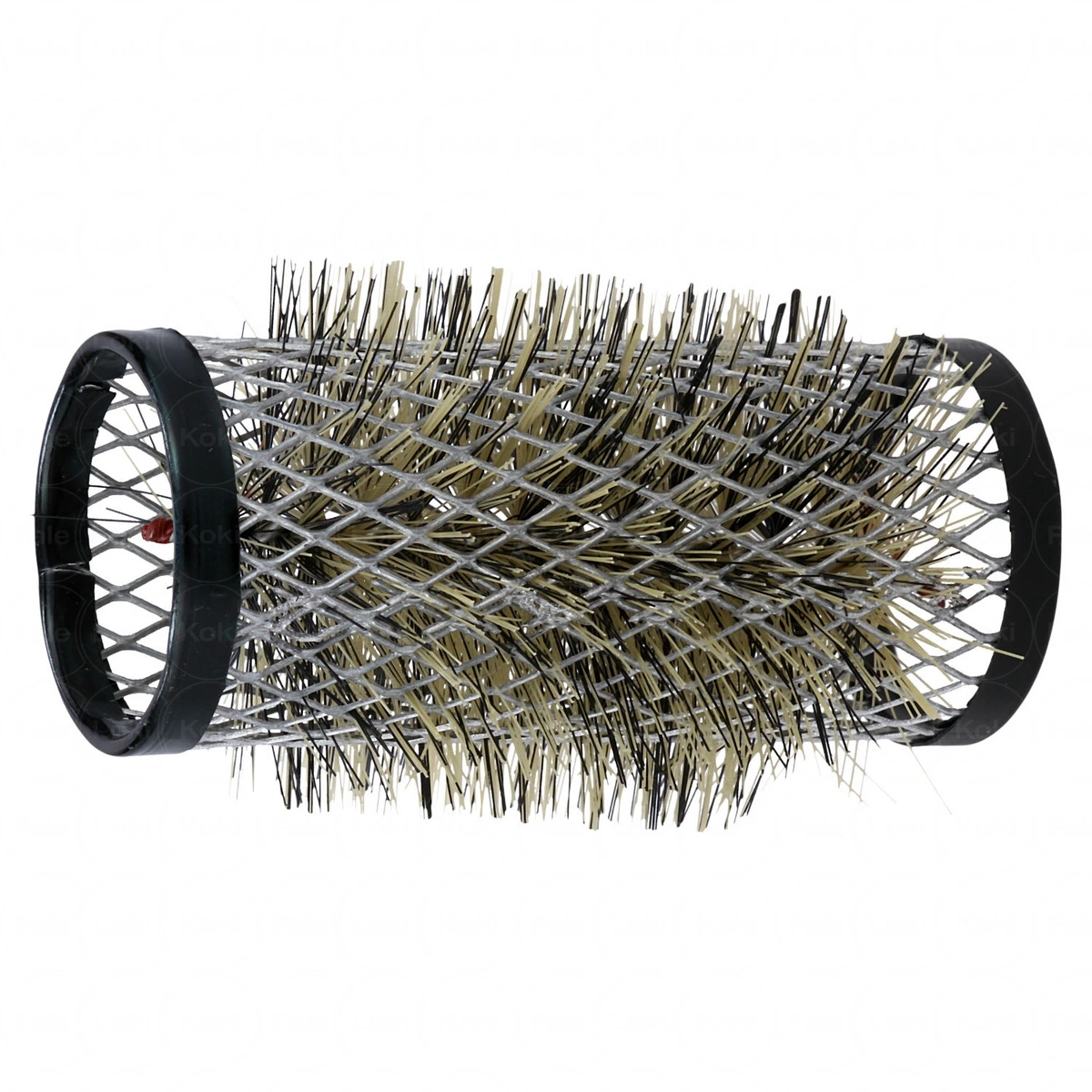 GORGOL   wałki metalowe ze szczotką czarne (5szt) 28 mm