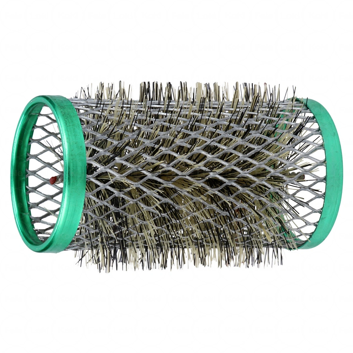 GORGOL   wałki metalowe ze szczotką zielone (5szt) 32 mm