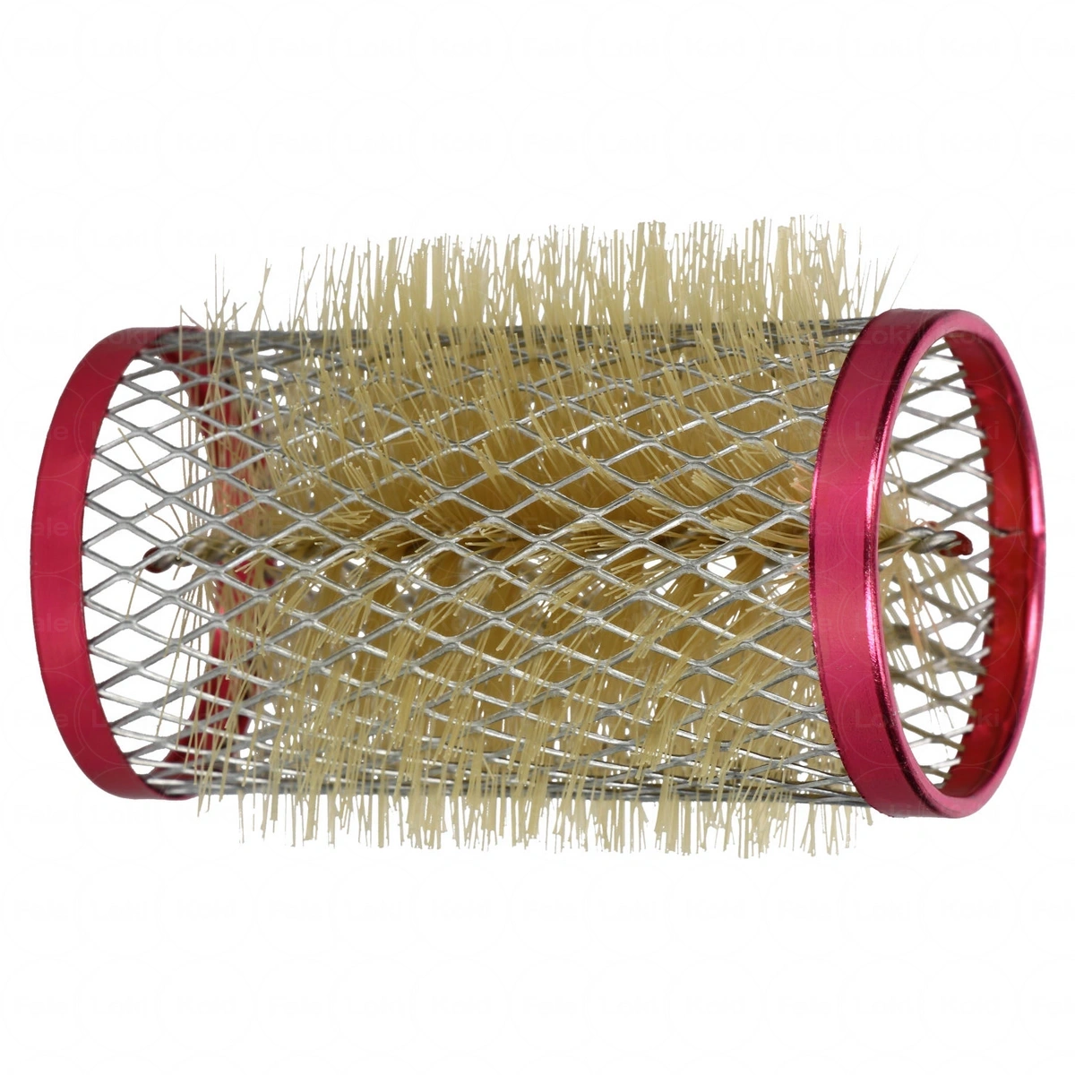 GORGOL   wałki metalowe ze szczotką czerwone (4szt) 36 mm