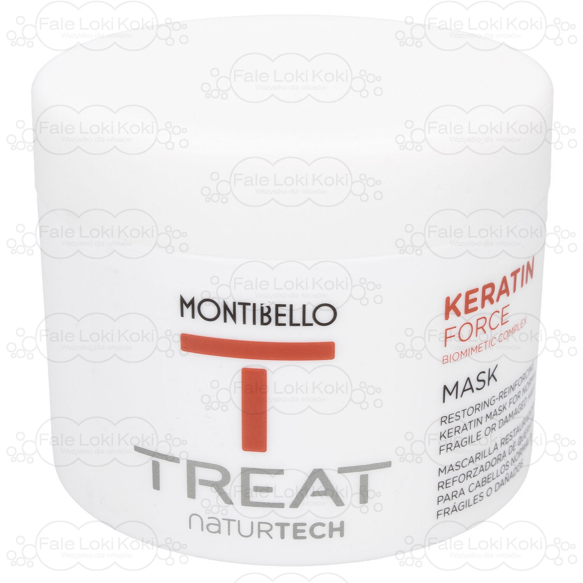 MONTIBELLO TREAT NATURTECH maska do włosów łamliwych Keratin Force 500 ml