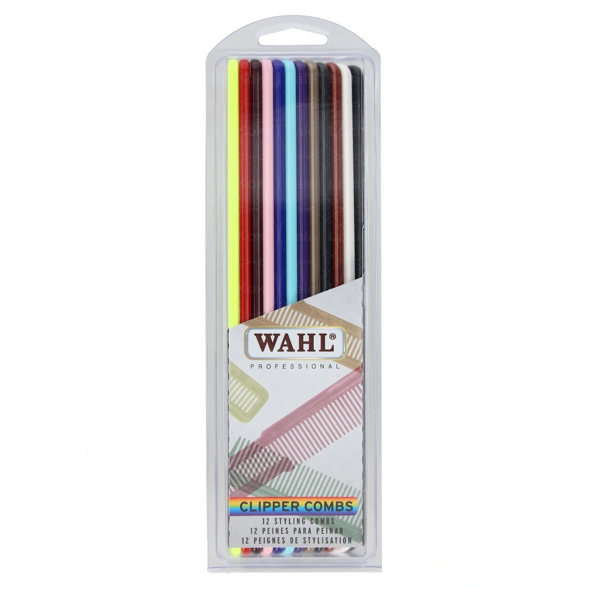 WAHL   komplet grzebieni kolorowych  Clipper Combs 12 szt.