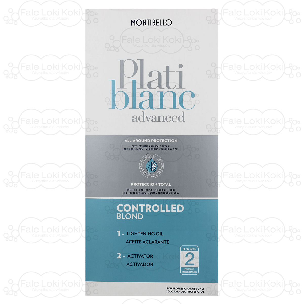 MONTIBELLO PLATIBLANC rozjaśniacz do włosów Advanced Controlled Blond 400+200 ml