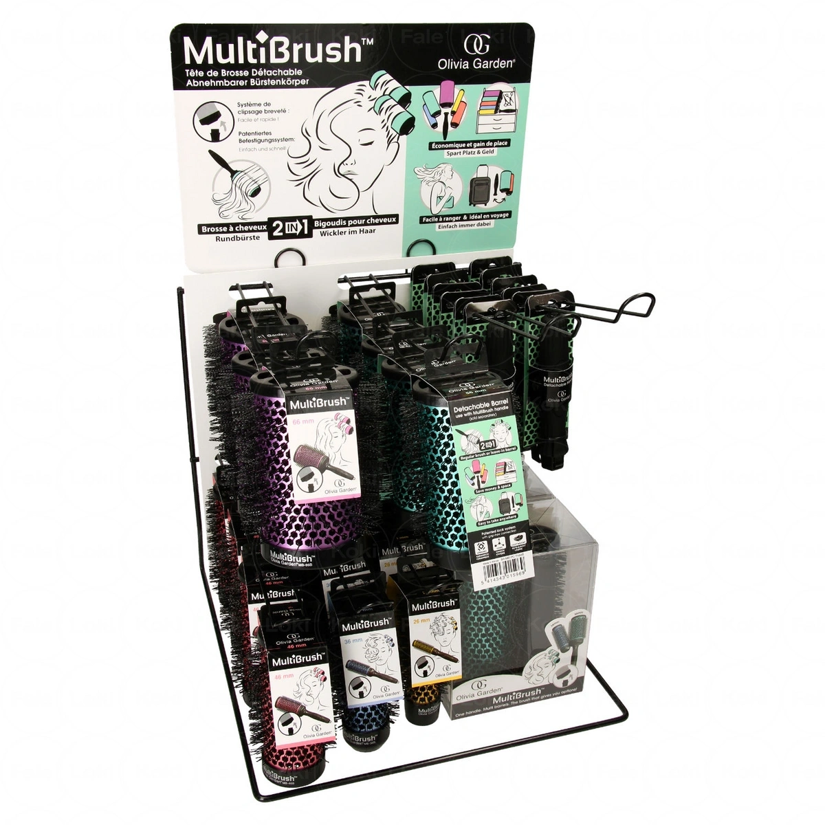 OLIVIA GARDEN MULTIBRUSH display szczotek 34 szt.