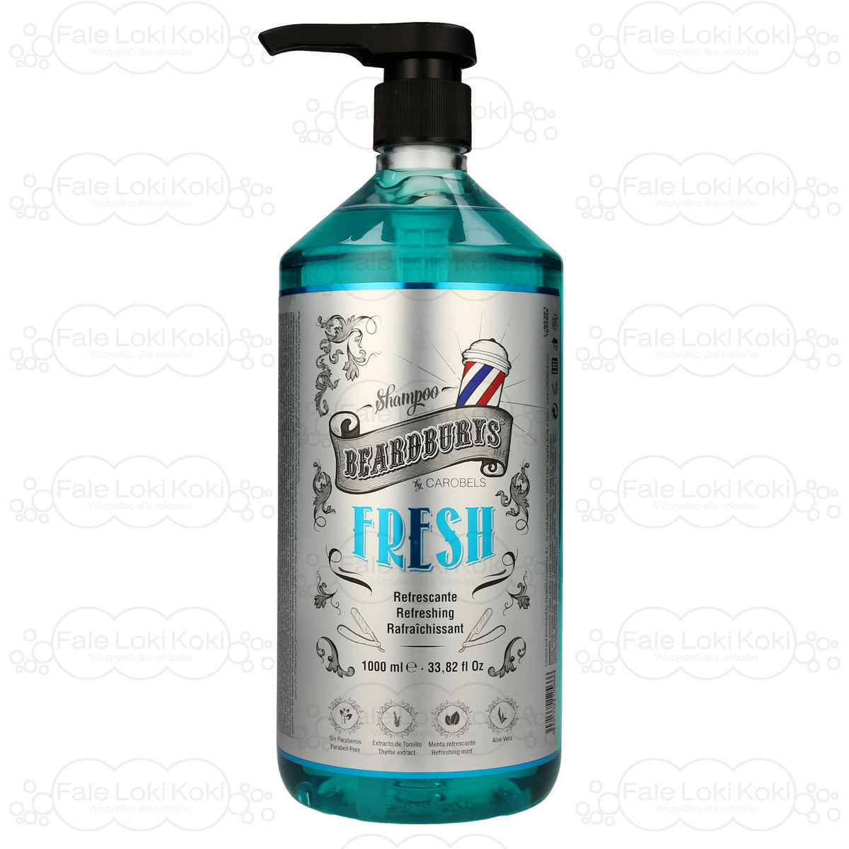 BEARDBURYS szampon odświeżający Fresh 1000 ml