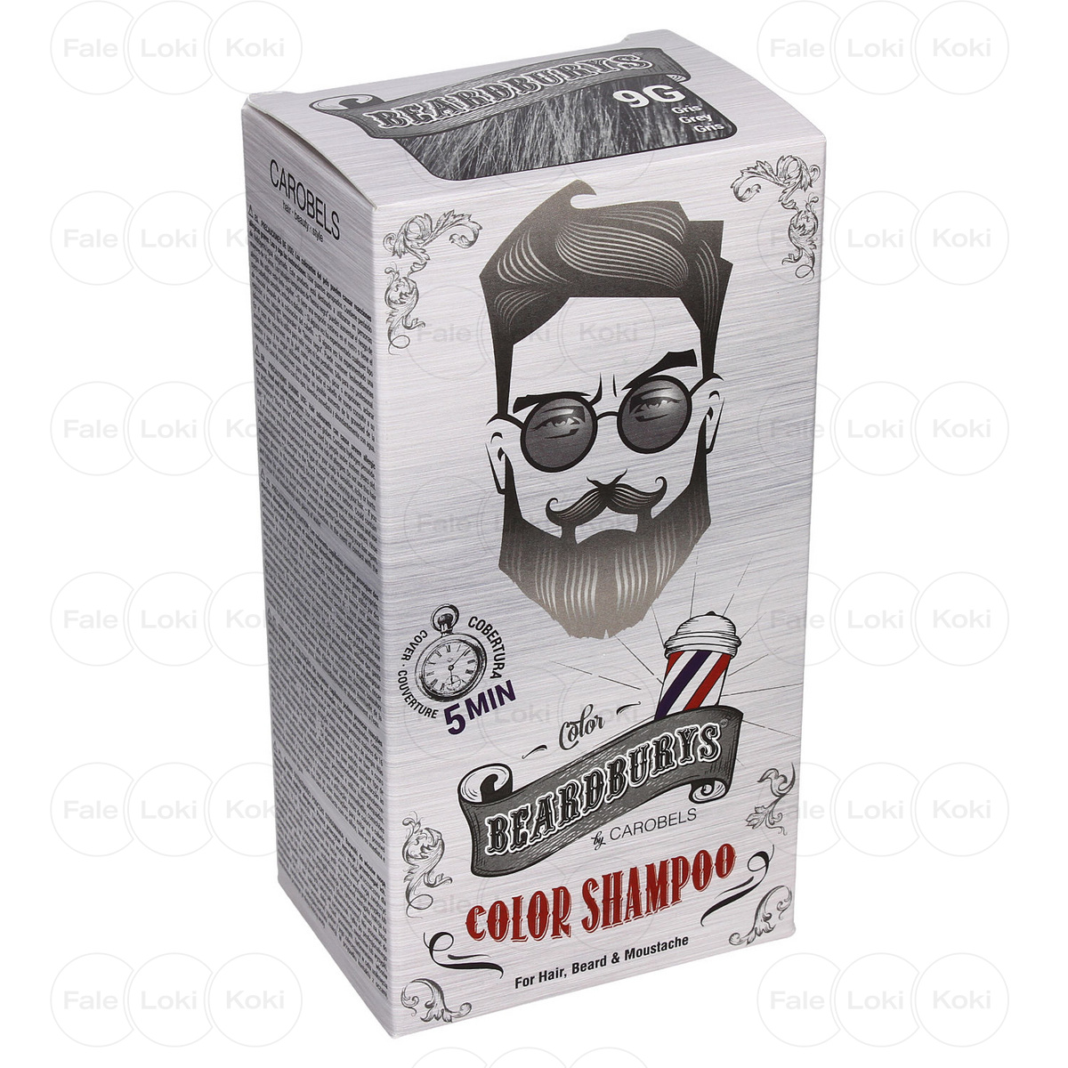 BEARDBURYS szampon koloryzujący 9G Szary 30+45 ml