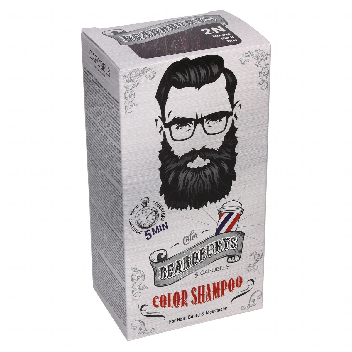 BEARDBURYS szampon koloryzujący 2N Czarny 30+45 ml