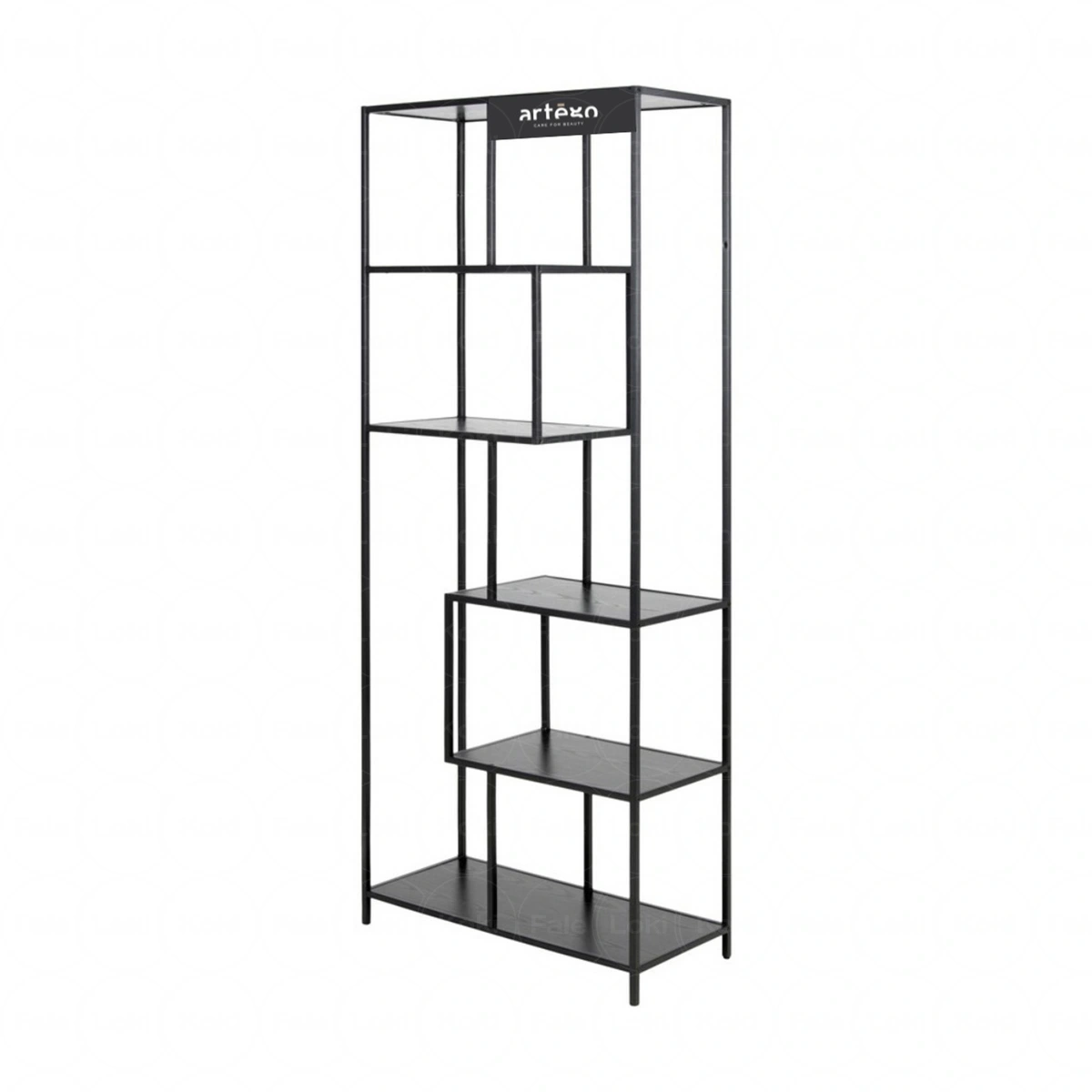 ARTEGO   regał loft metalowy  fryzjerski czarny ARTEGO