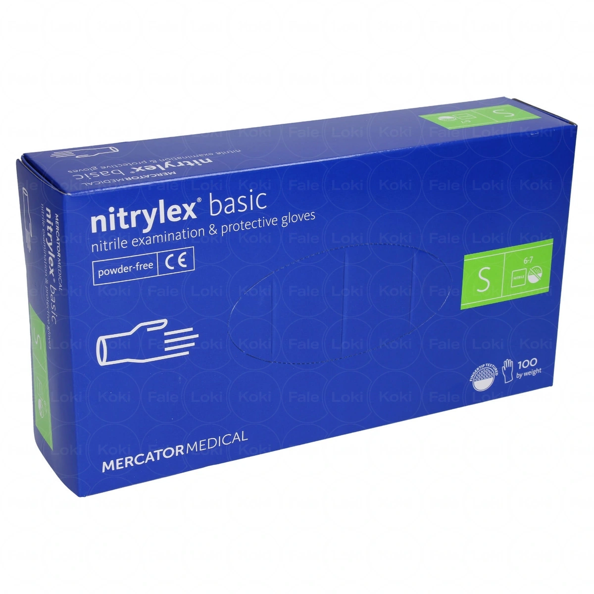 MERCATOR MEDICAL NITRYLEX rękawiczki ochronne niebieskie "S" 100 szt.