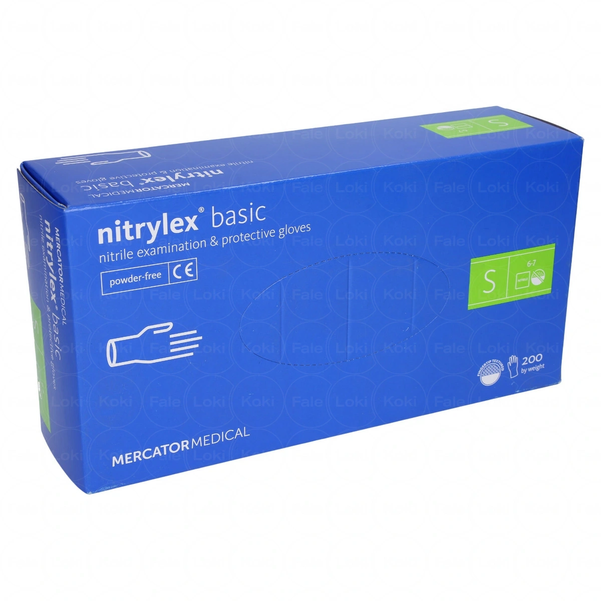 MERCATOR MEDICAL NITRYLEX rękawiczki ochronne niebieskie "S" 200 szt.