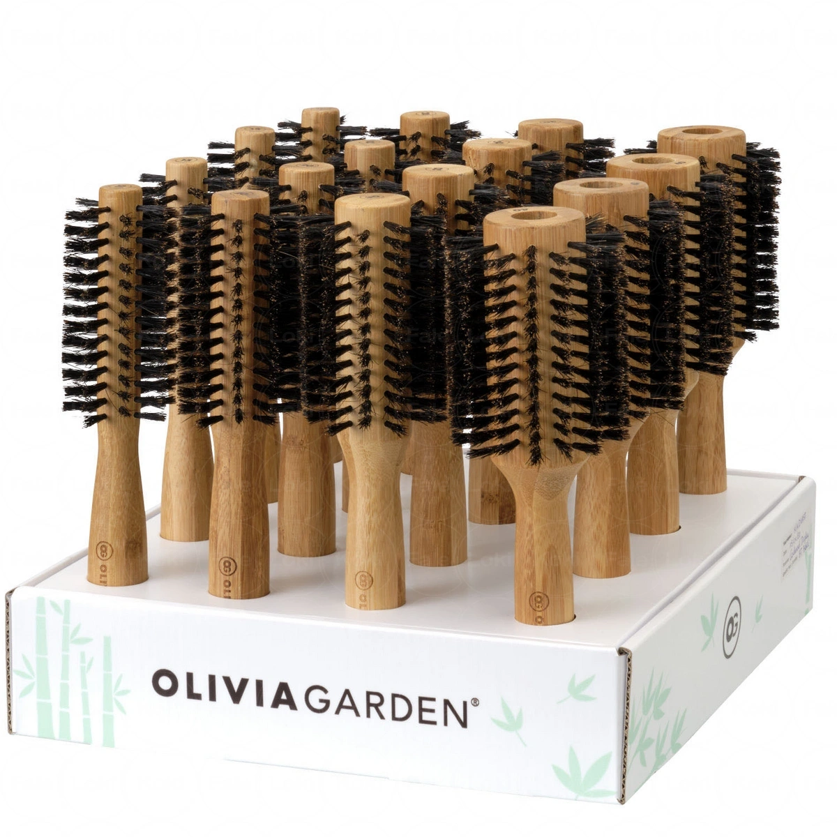 OLIVIA GARDEN BAMBOO TOUCH COLLECTION zestaw szczotek do modelowania Blowout Boar 16 szt.