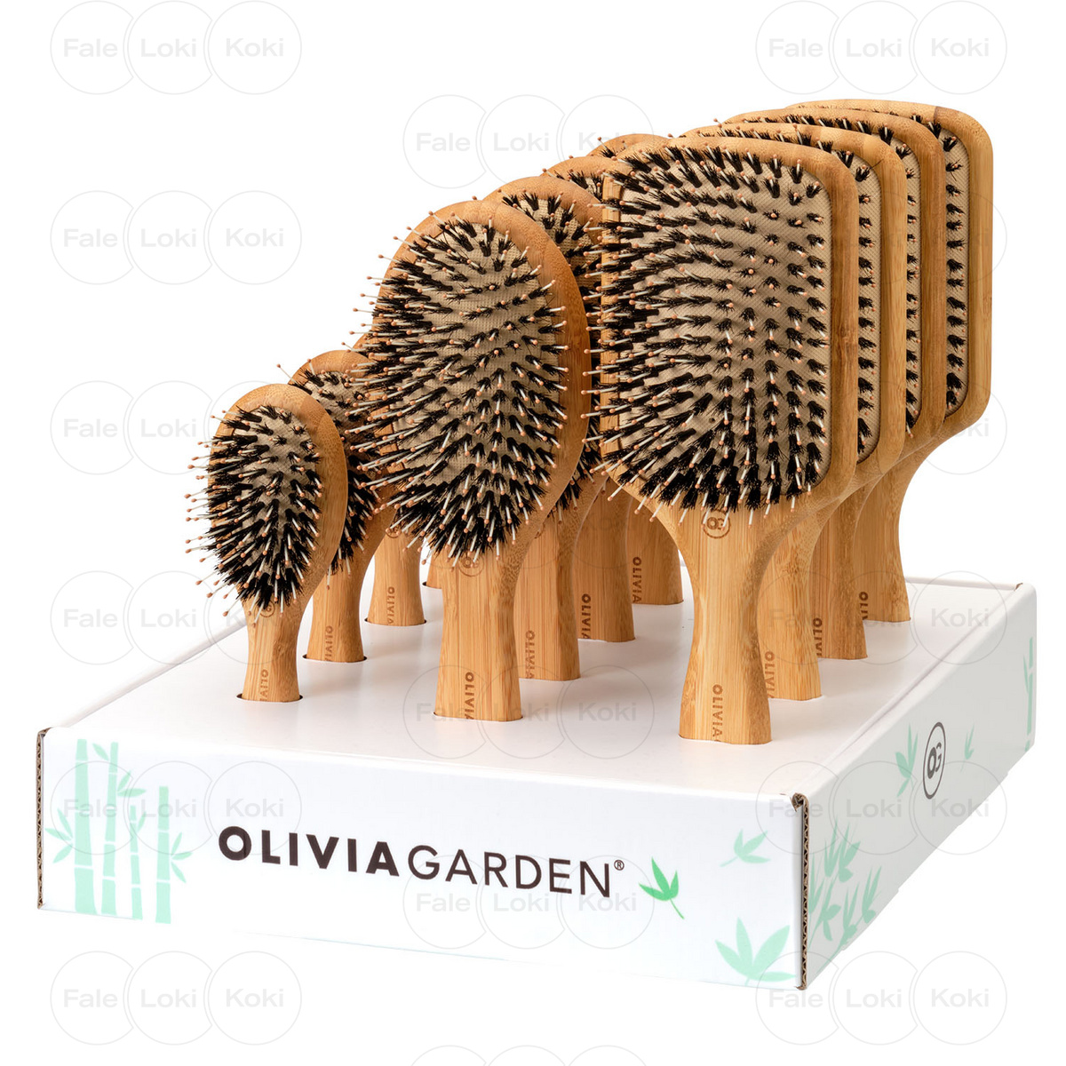 OLIVIA GARDEN BAMBOO TOUCH COLLECTION zestaw szczotek do modelowania Detangle Combo Large