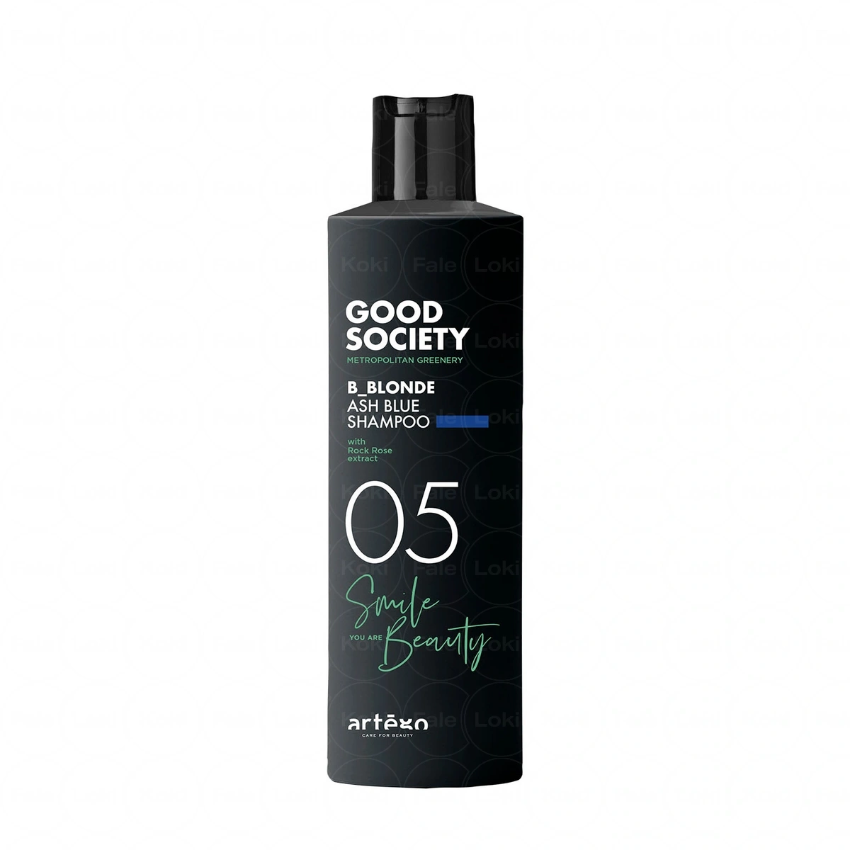 ARTEGO GOOD SOCIETY szampon neutralizujący żółto - pomarańczowe refleksy z keratyną roślinną  05 B_BLONDE ASH BLUE SHAMPOO 250 ml