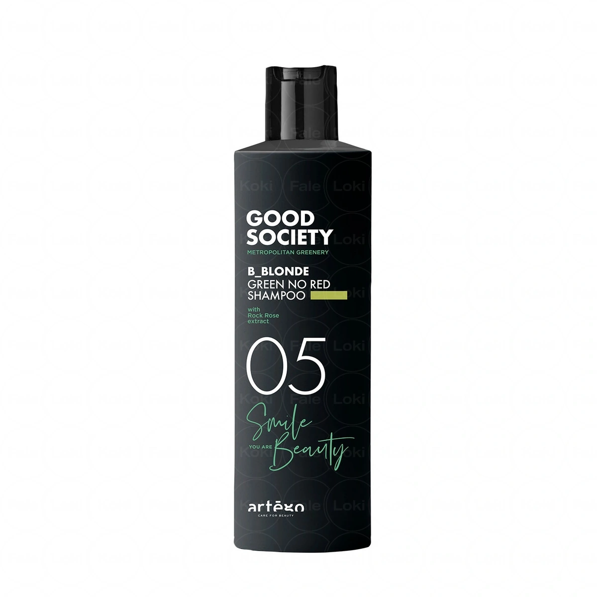 ARTEGO GOOD SOCIETY szampon neutralizujący czerwone i miedziane refleksy z keratyną roślinną  05 B_BLONDE GREEN NO RED SHAMPOO 250 ml
