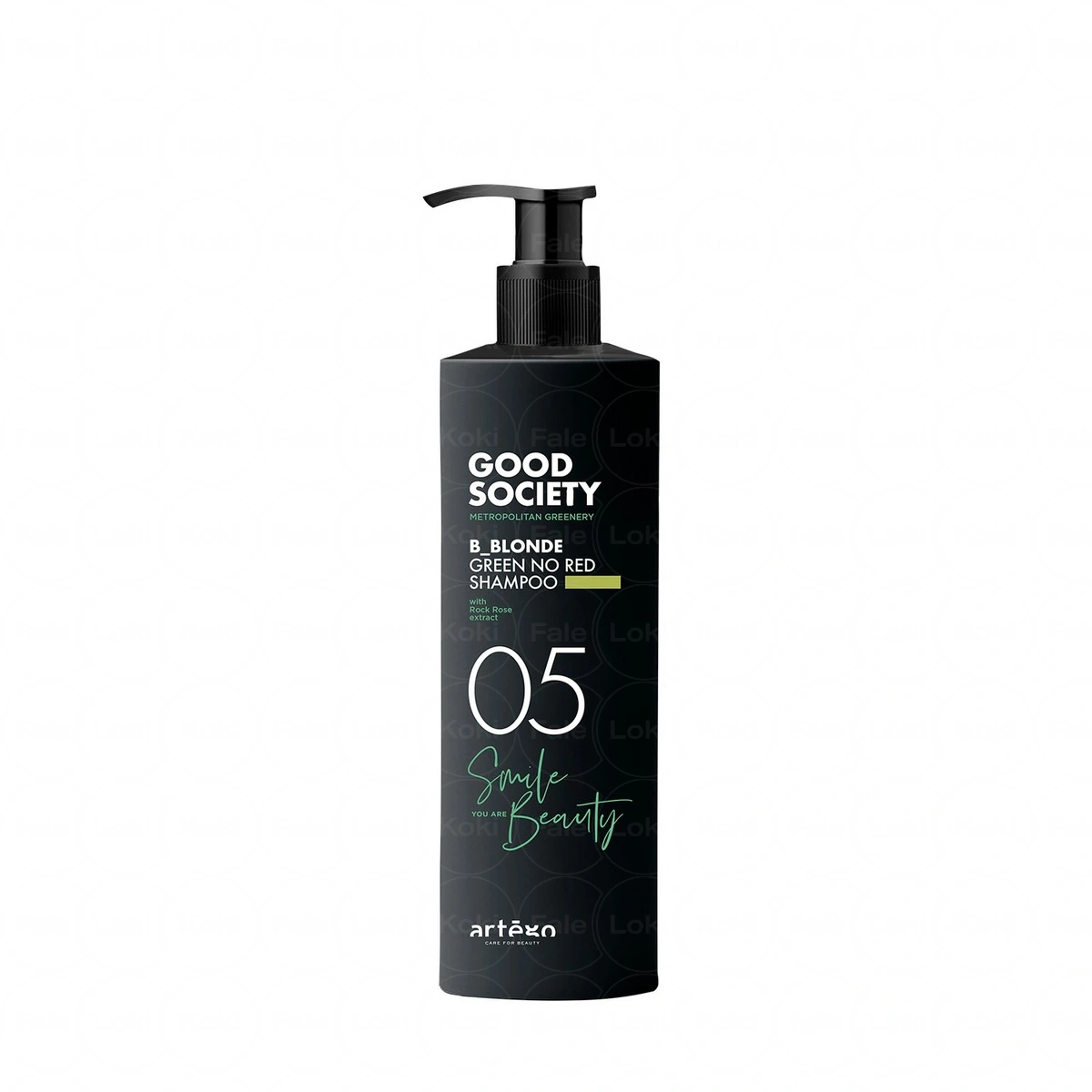 ARTEGO GOOD SOCIETY szampon neutralizujący czerwone i miedziane refleksy z keratyną roślinną  05 B_BLONDE GREEN NO RED SHAMPOO 1000 ml