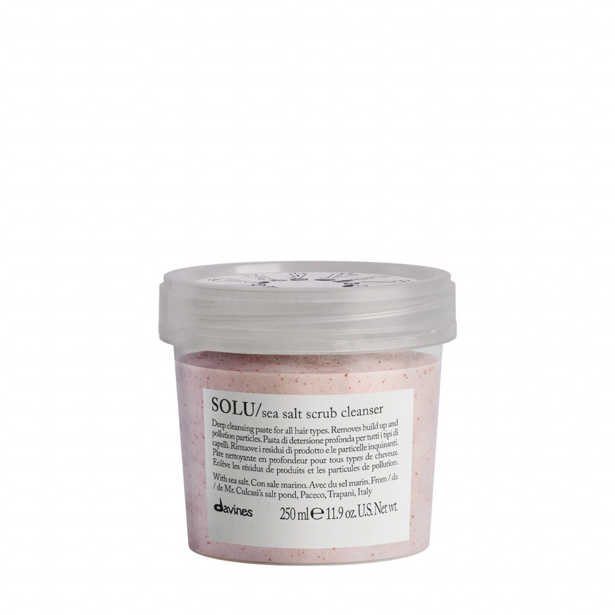 DAVINES ESSENTIAL HAIRCARE peeling do włosów i skóry głowy SOLU Sea Salt Scrub Cleanser 250 ml