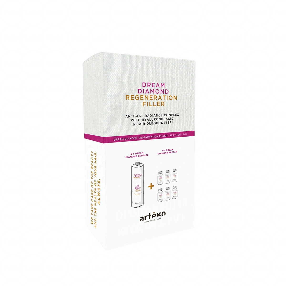 ARTEGO EASY CARE T zabieg  hialuronowej odbudowy i laminacji DREAM DIAMOND REGENERATION FILLER 2 x 500ml + 6 x 20ml ml