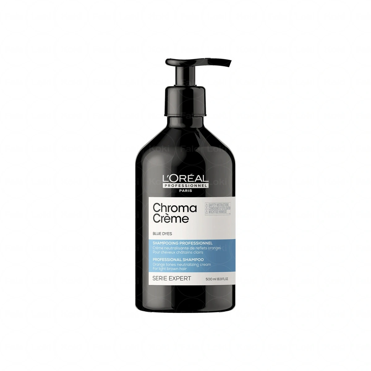 LOREAL SERIE EXPERT Szampon do włosów średni blond i jasny brąz Chroma Creme niebieski 500 ml