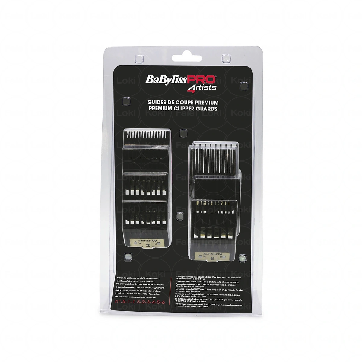 BABYLISS   zestaw nasadek do maszynek FX8700 (FXPCGE) 8 szt.