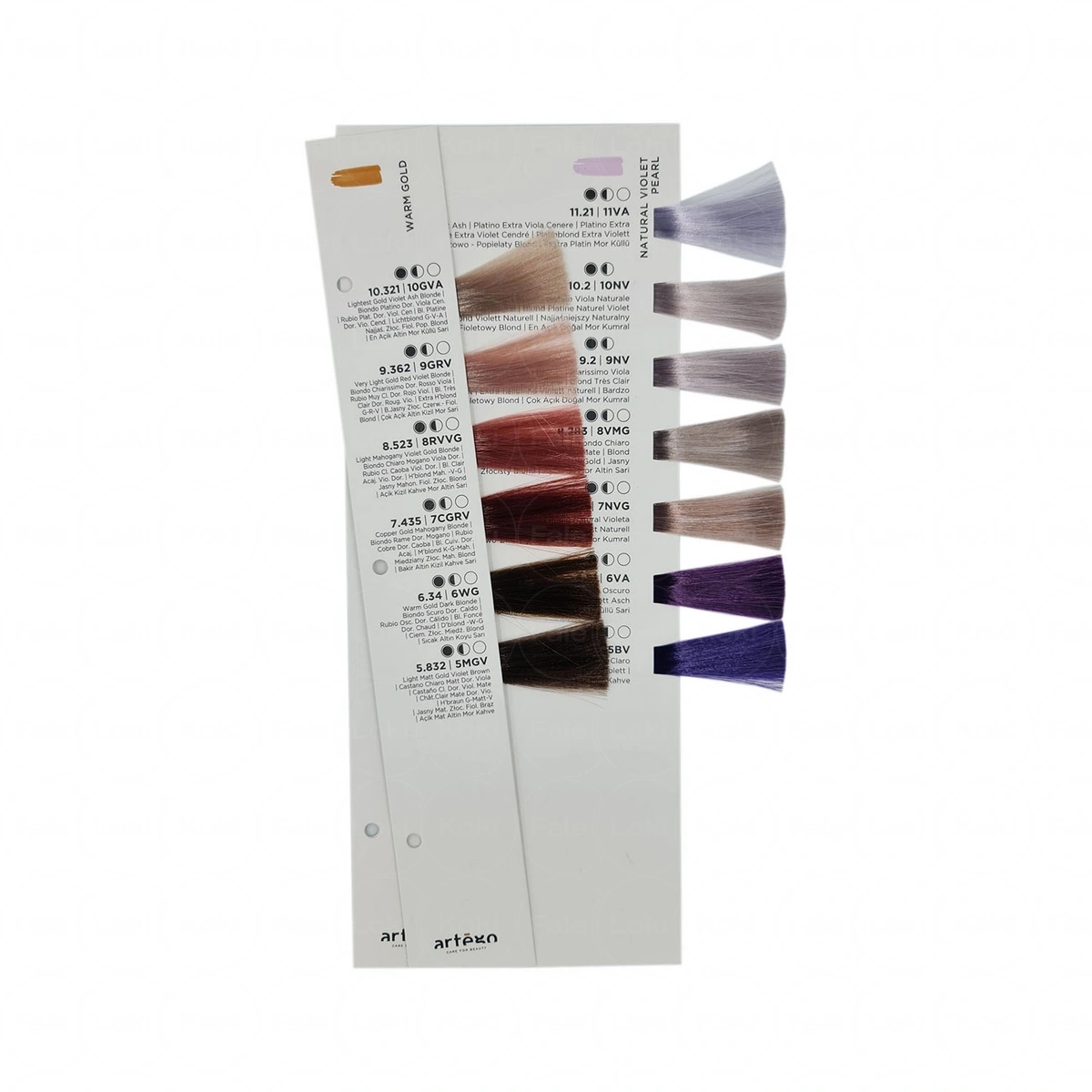 ARTEGO BEAUTY FUSION wkładka do karty kolorów DEMI FULL & GLOSS