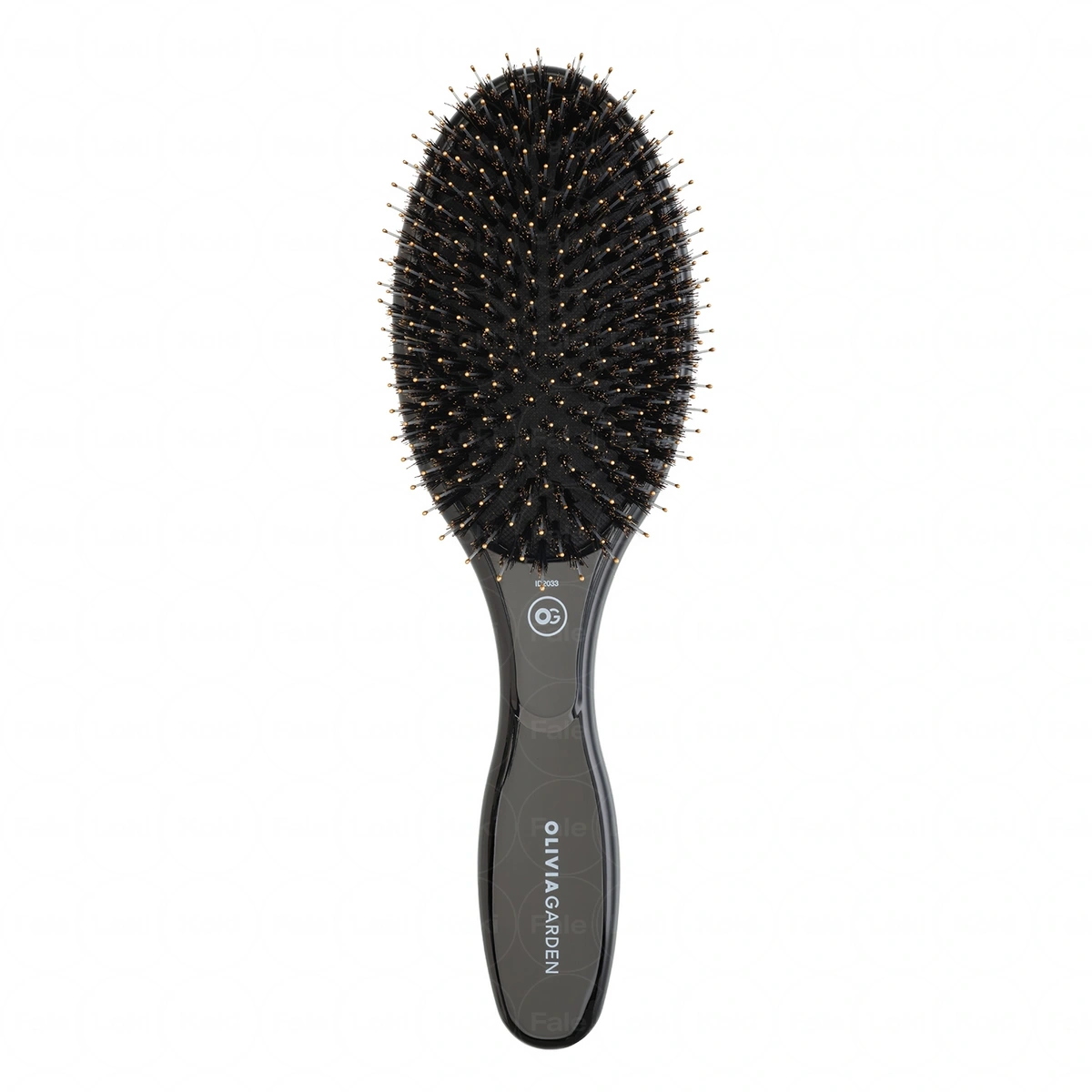 OLIVIA GARDEN EXPERT CARE OVAL Szczotka do rozczesywania i pielęgnacji Boar & Nylon Bristles Black