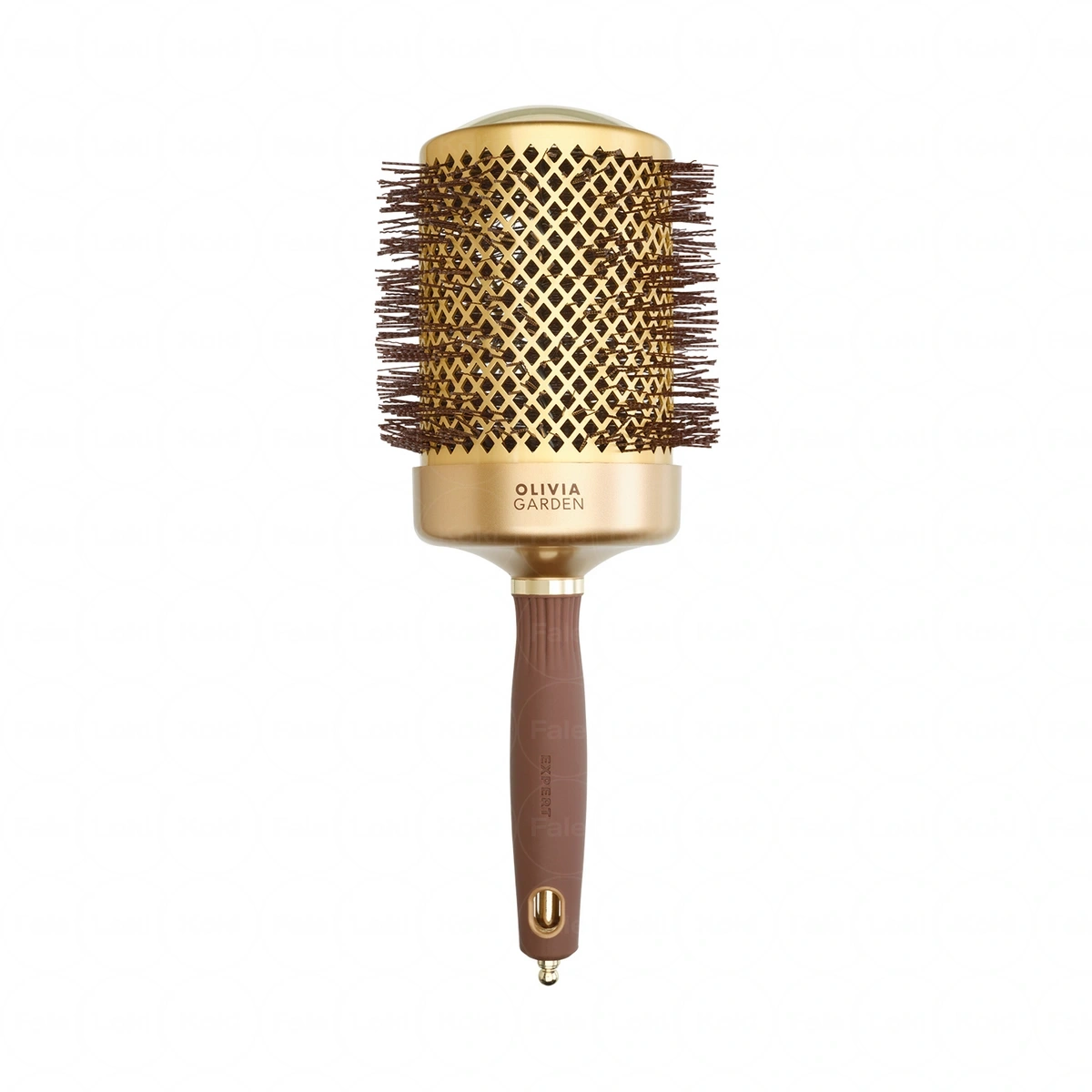 OLIVIA GARDEN EXPERT BLOWOUT SHINE Szczotka do modelowania Wavy Bristles Gold&Brown 80 mm