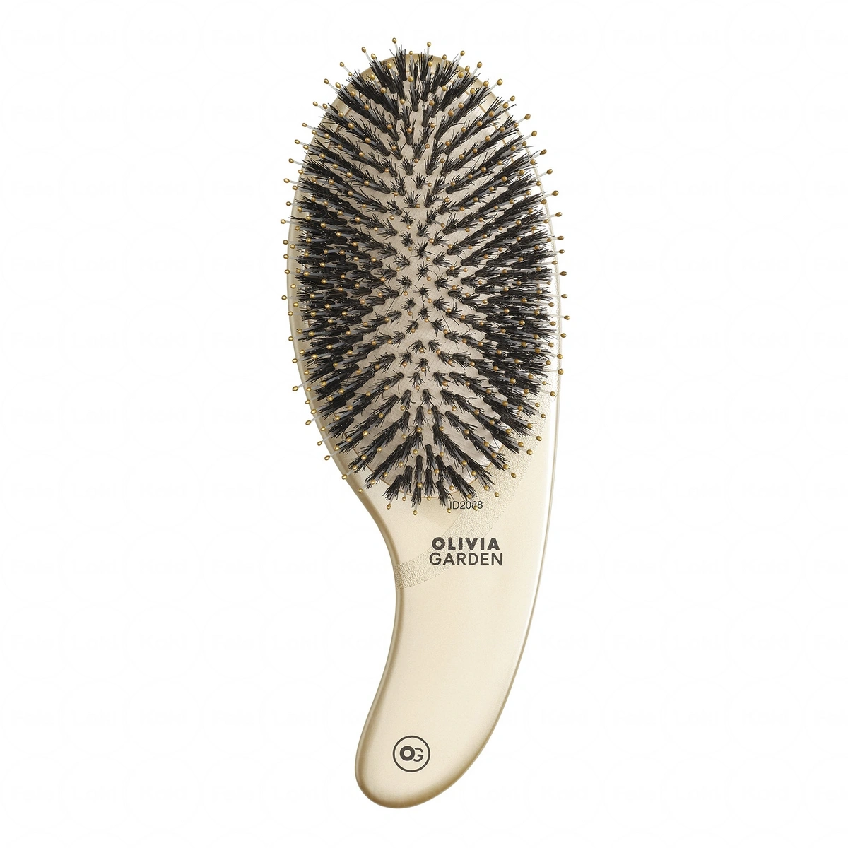 OLIVIA GARDEN Szczotka do rozczesywania Expert Care Curve Boar&Nylon Bristles Gold