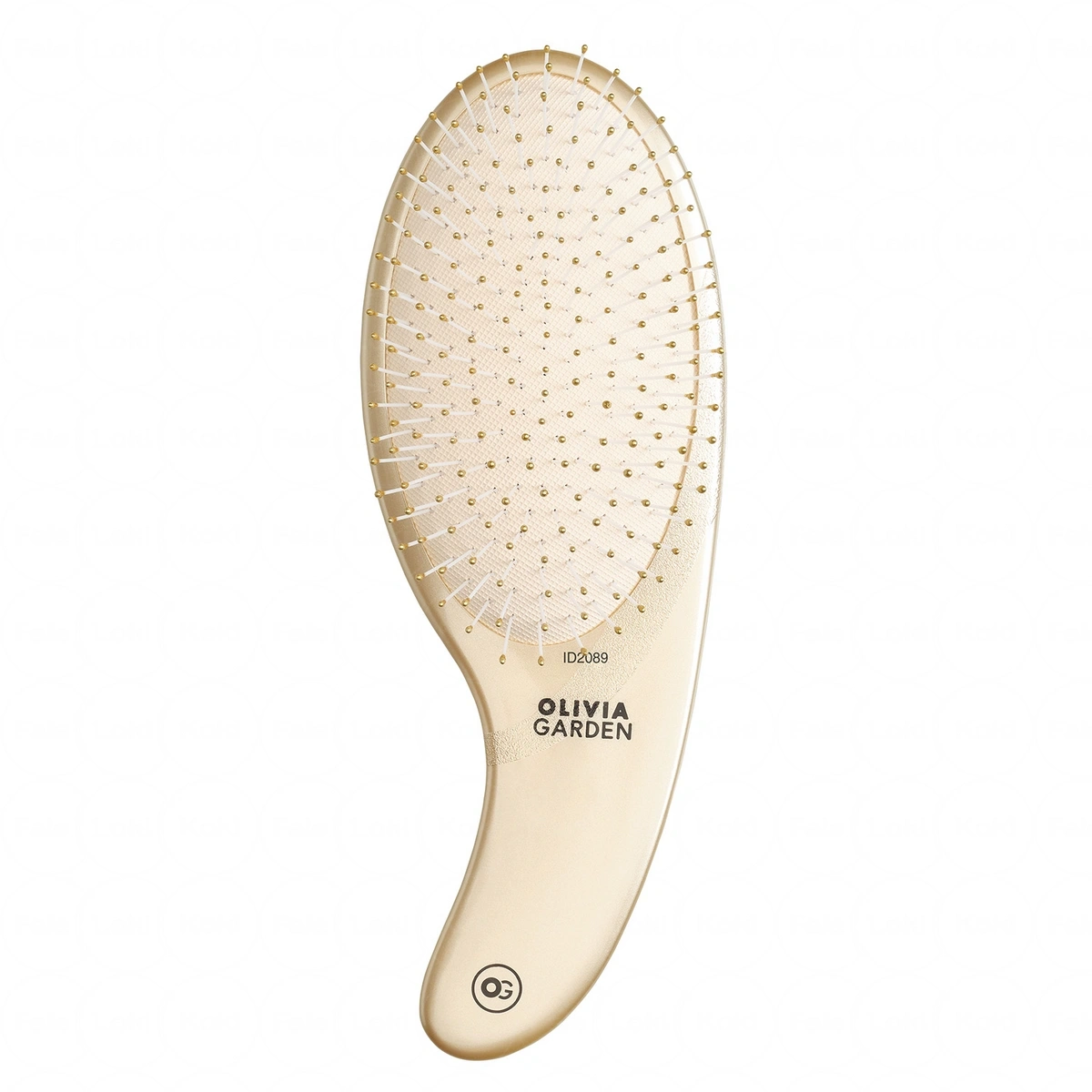 OLIVIA GARDEN szczotka do rozczesywania Expert Care Curve Nylon Bristles Gold