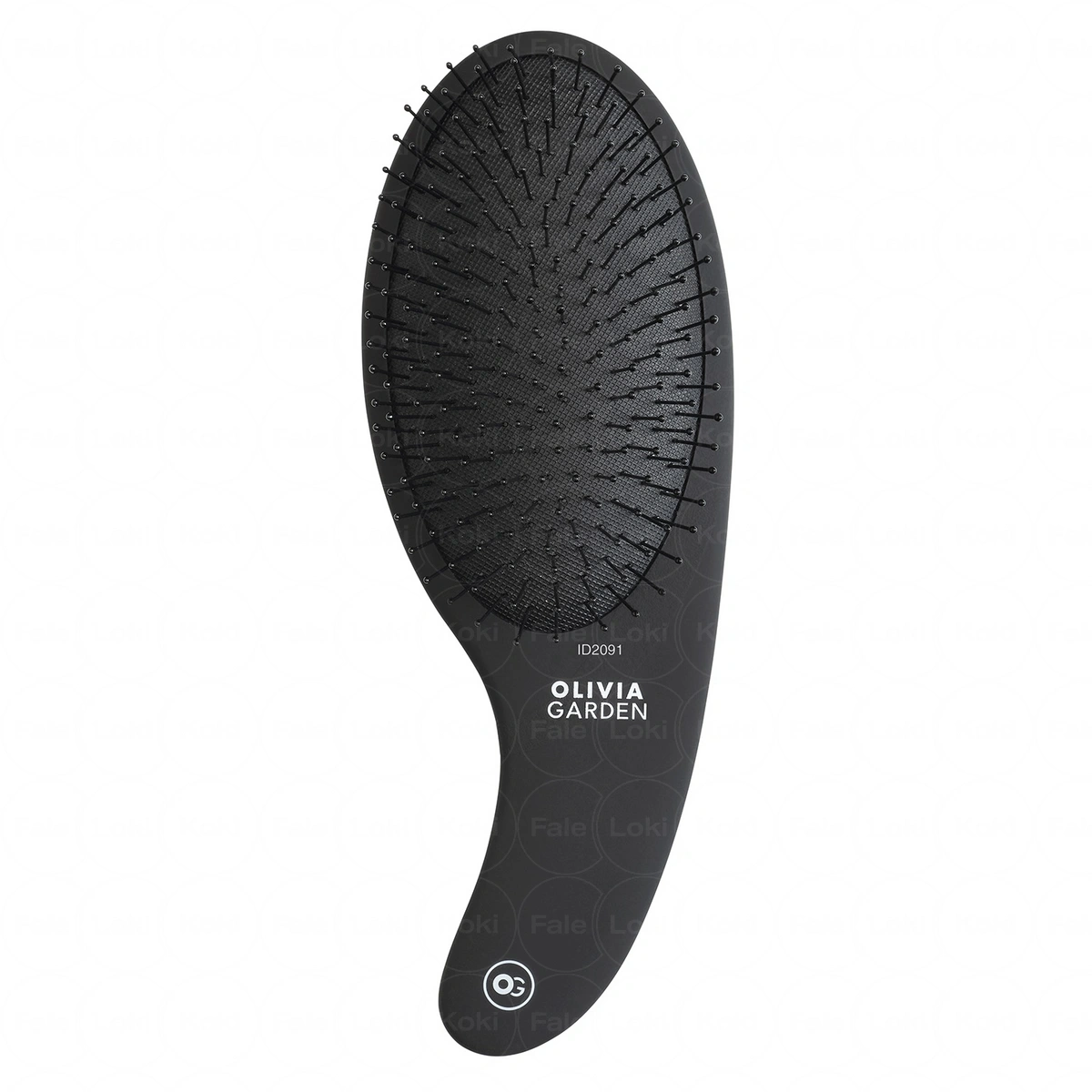 OLIVIA GARDEN szczotka do rozczesywania Expert Care Curve Nylon Bristles Matt Black