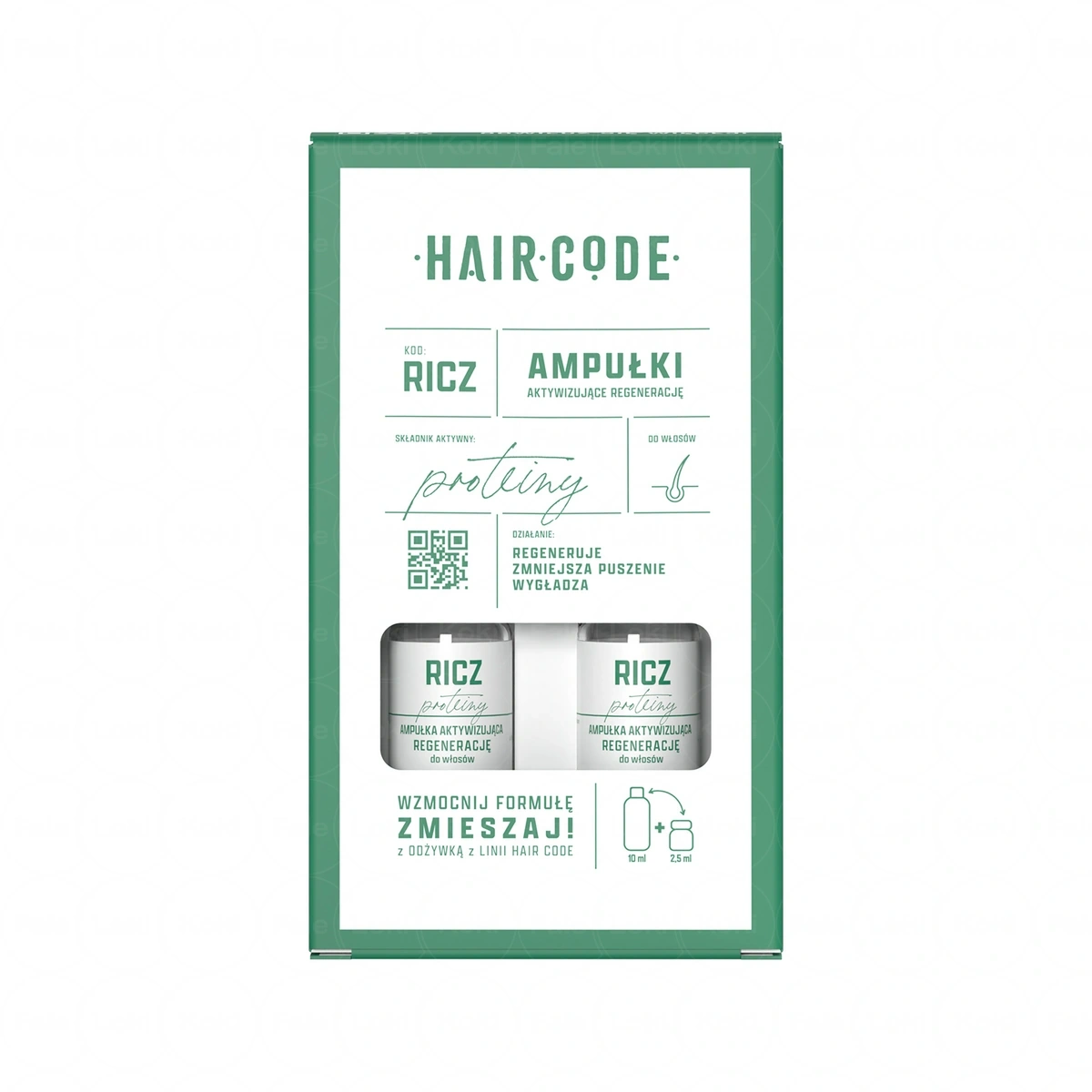 HAIR CODE   Ampułki regenerujące RICZ 4x5 ml