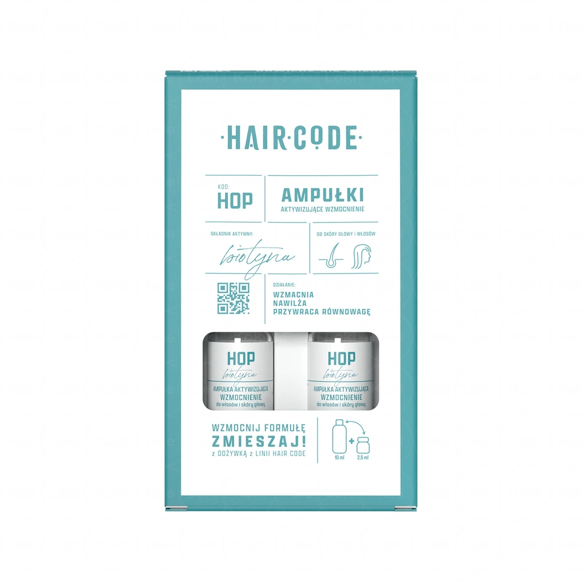 HAIR CODE   Ampułki wzmacniające HOP 4x5 ml