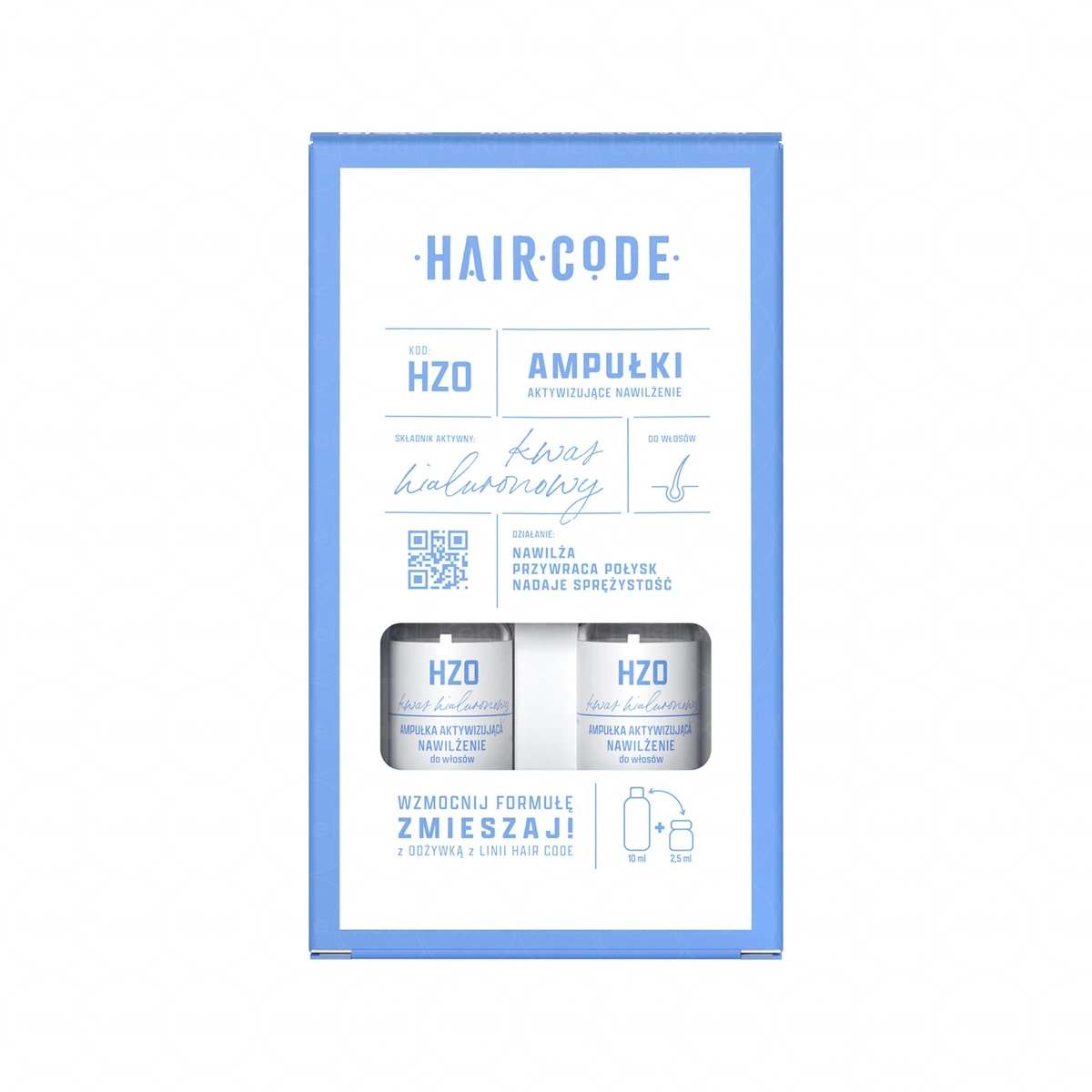 HAIR CODE   Ampułki nawilżające HZO 4x5 ml