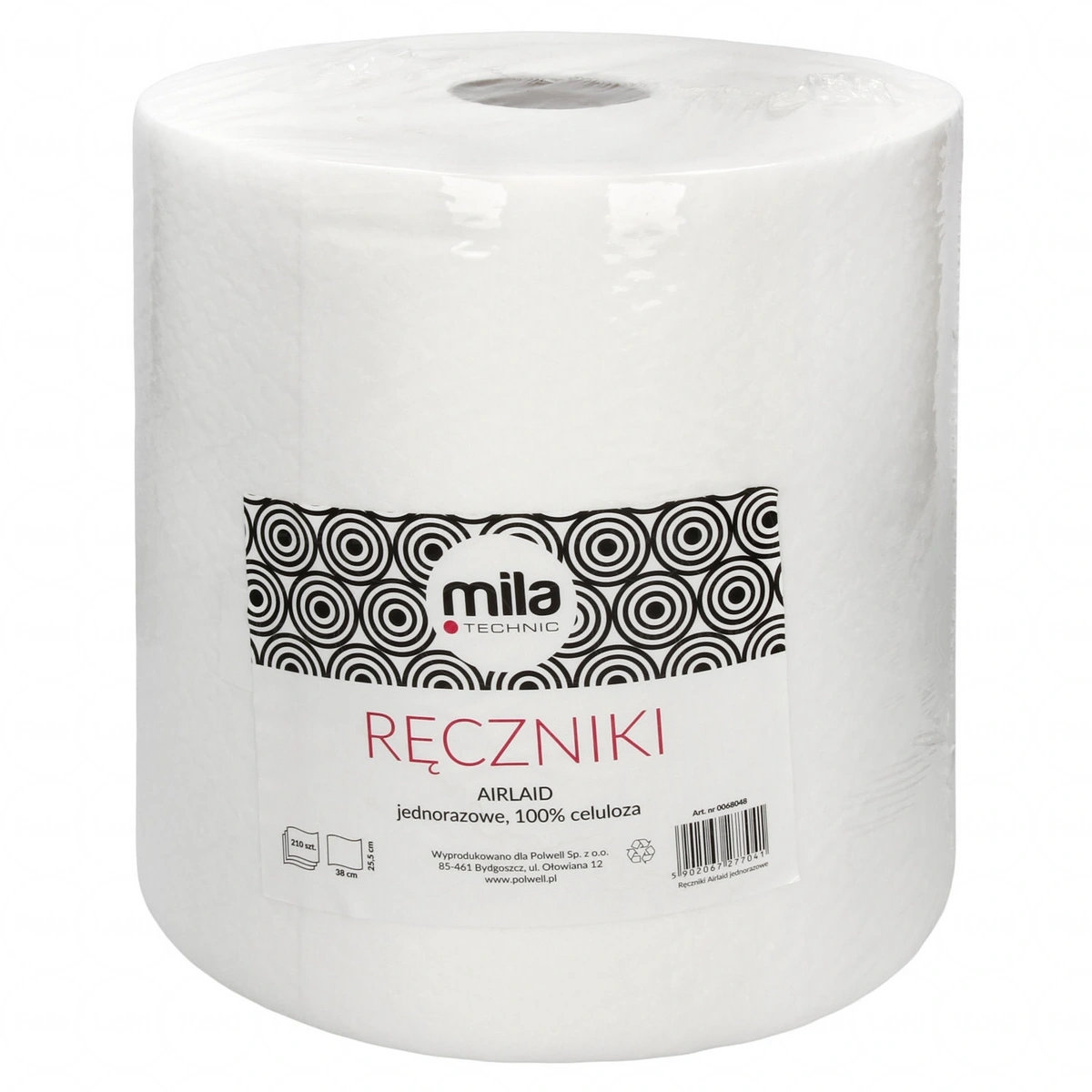 MILA TECHNIC   ręczniki jednorazowe do włosów Airlaid  26x20 cm
