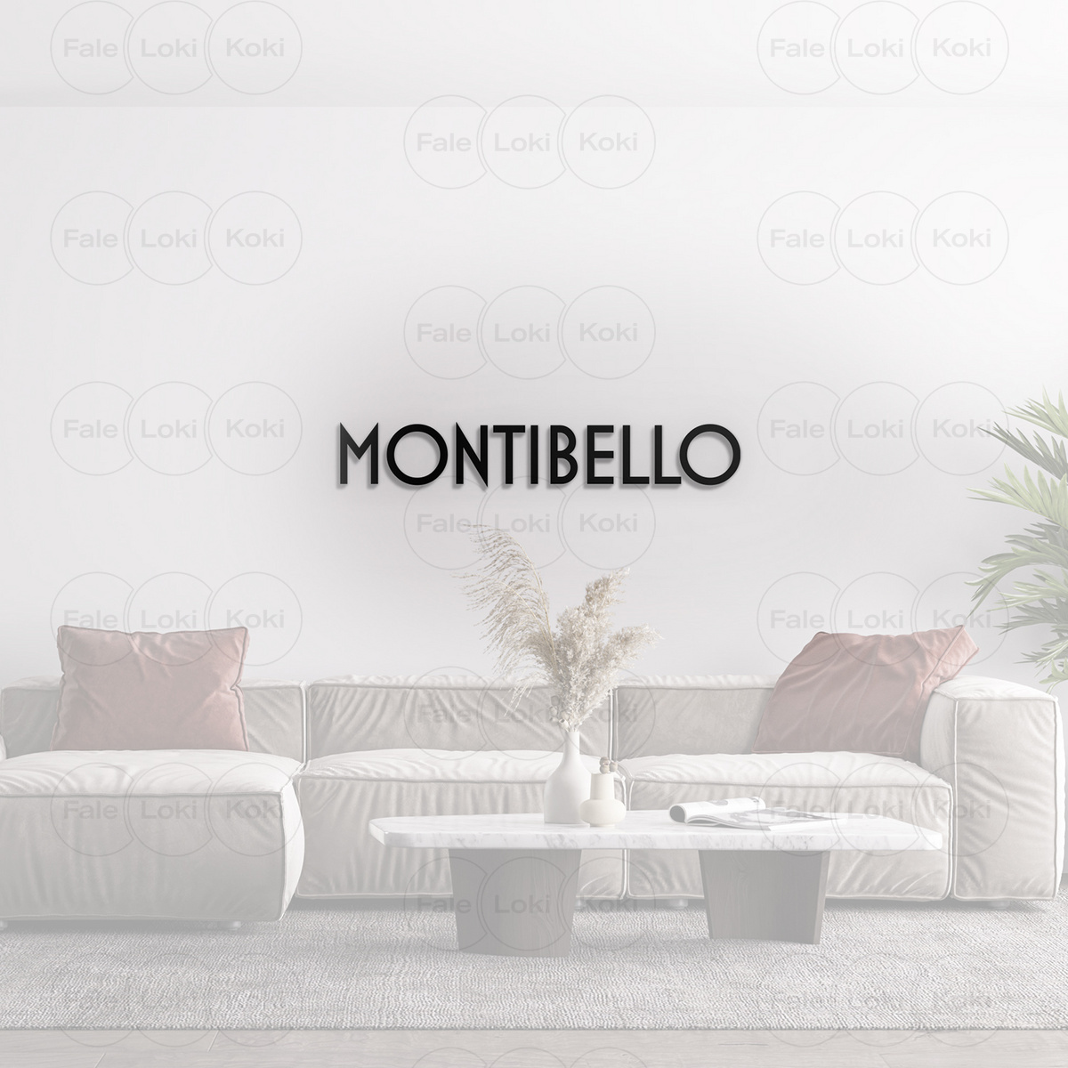 MONTIBELLO   Logotyp z pleksi na ścianę 1 szt.