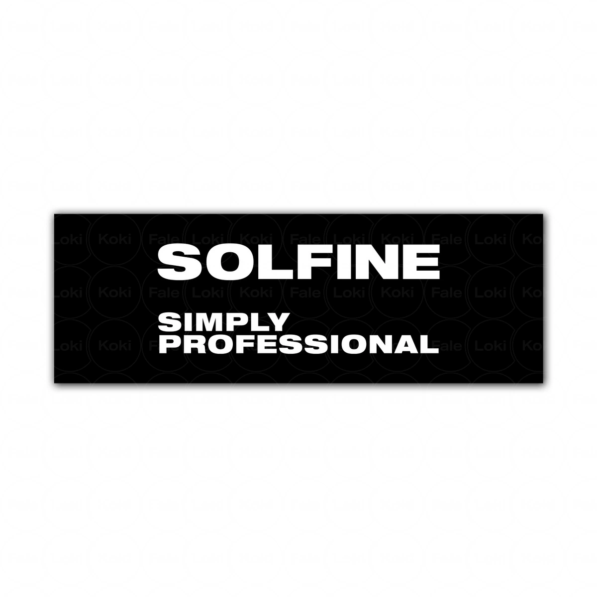 SOLFINE   logotyp  czarne tło