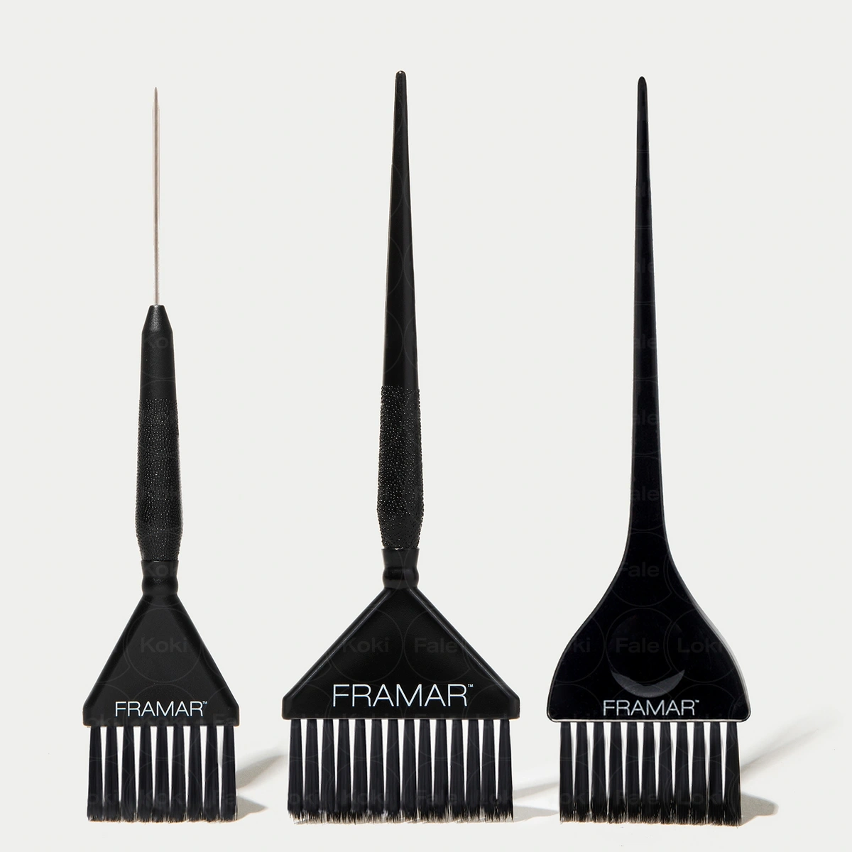 FRAMAR Zestaw pędzelków do farbowania Set Black 3 szt.