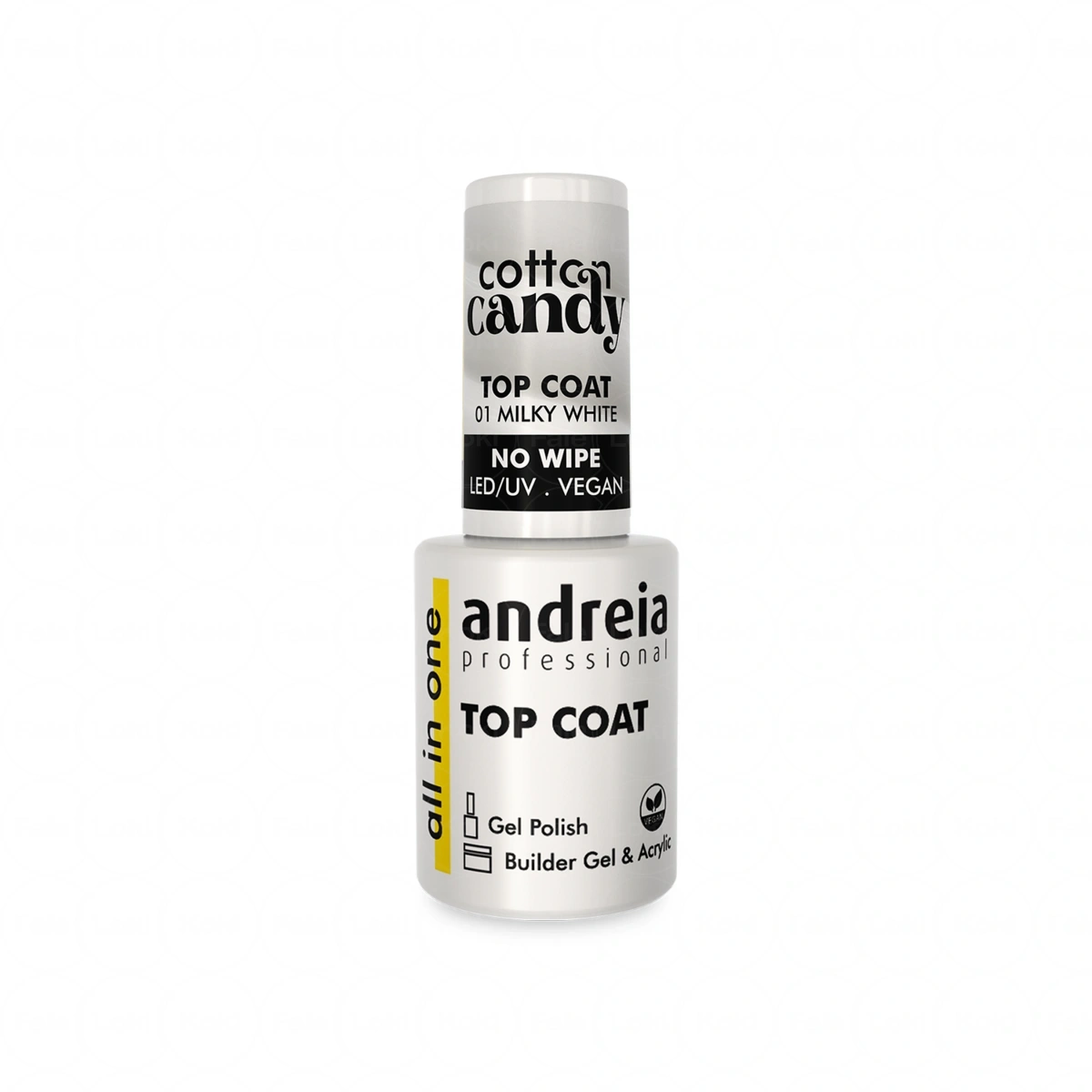 ANDREIA TOPY Top hybrydowy Cotton Candy Top Coat Milky White 10.5 ml 