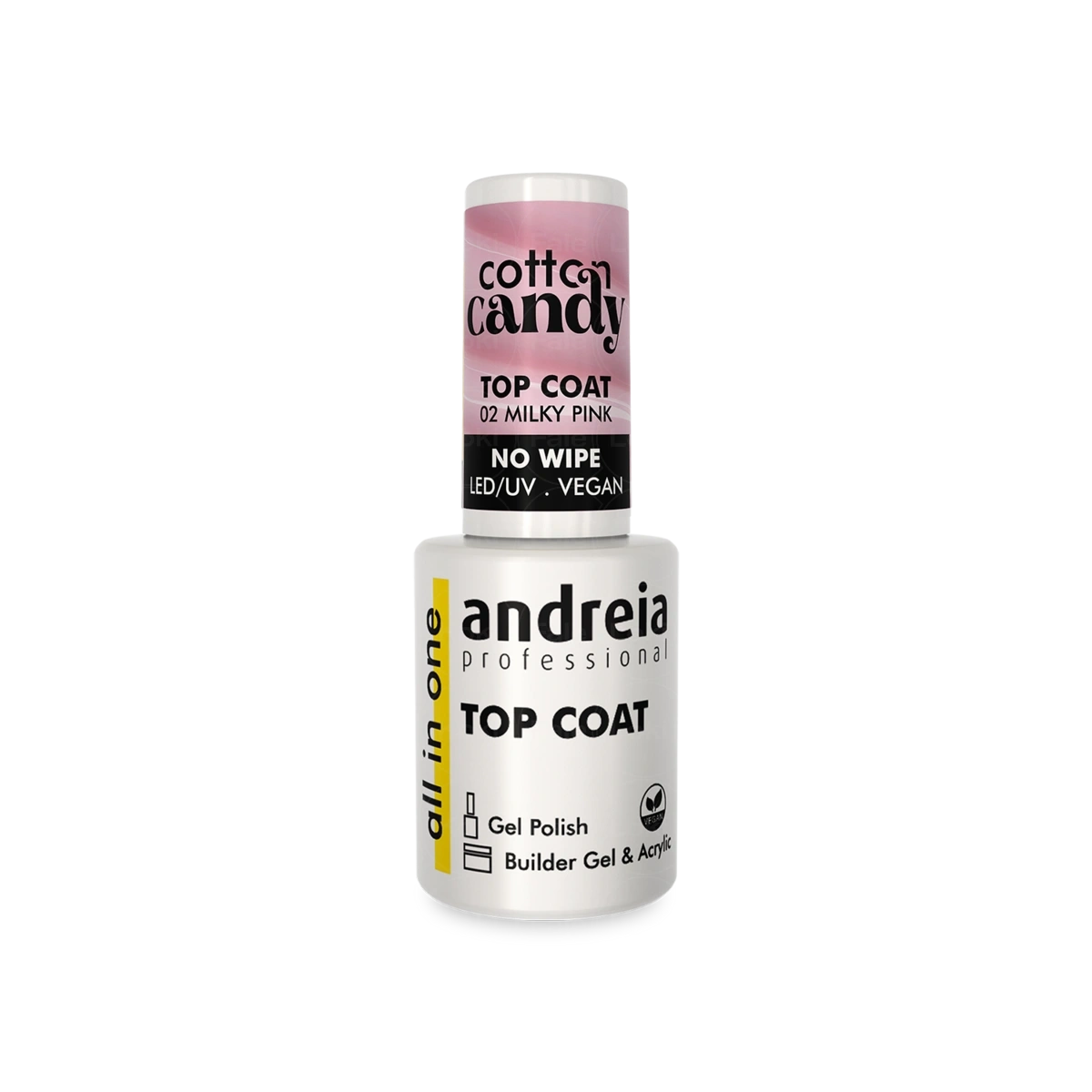 ANDREIA TOPY Top hybrydowy Cotton Candy Top Coat Milky Pink 10.5 ml 