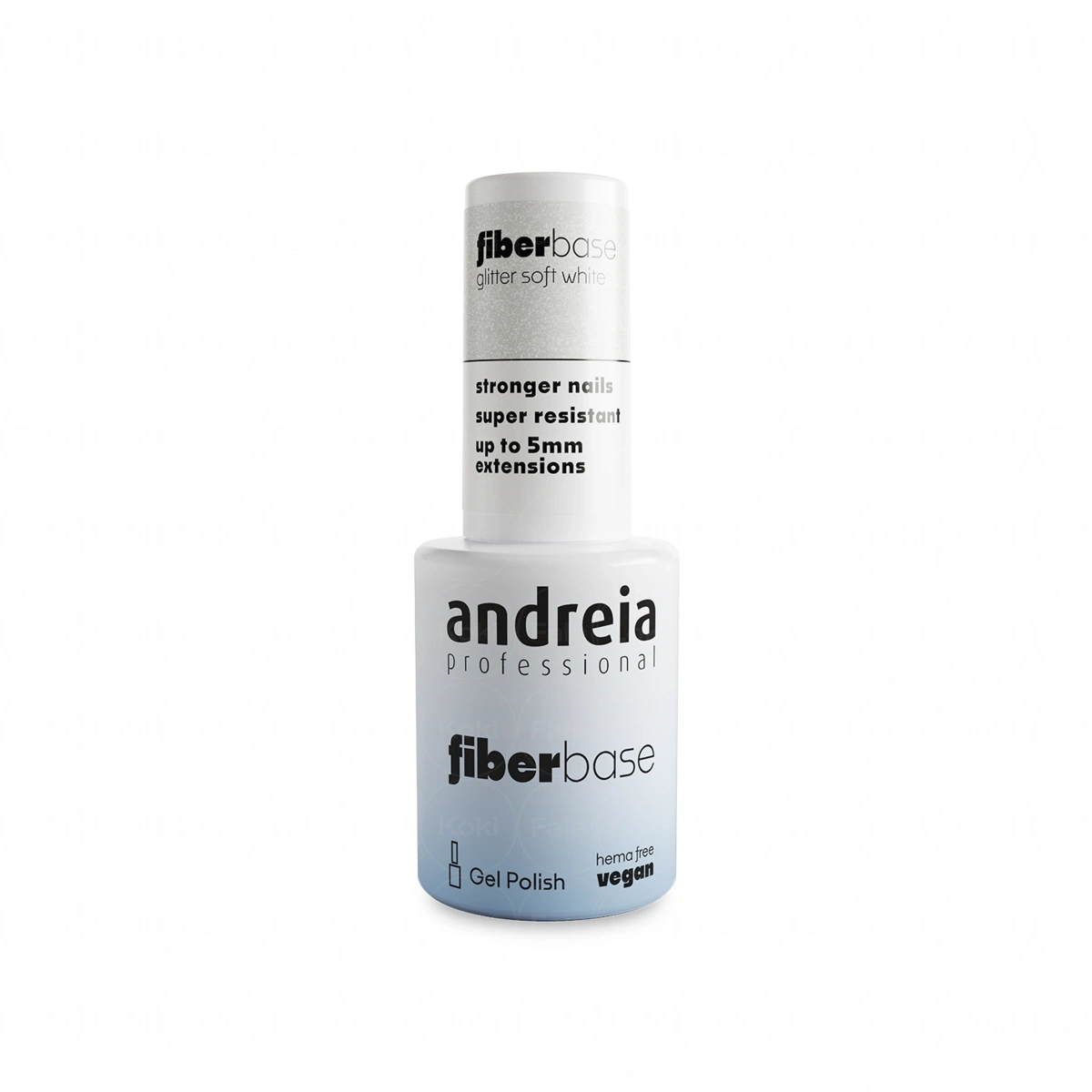 ANDREIA FIBER BASE Baza hybrydowa Fiber Base 06 Glitter Soft White 10.5 ml 