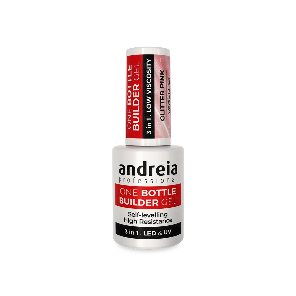 ANDREIA Żel budujący w butelce 3w1 One Bottle Builder Gel Glitter Pink 14 ml 