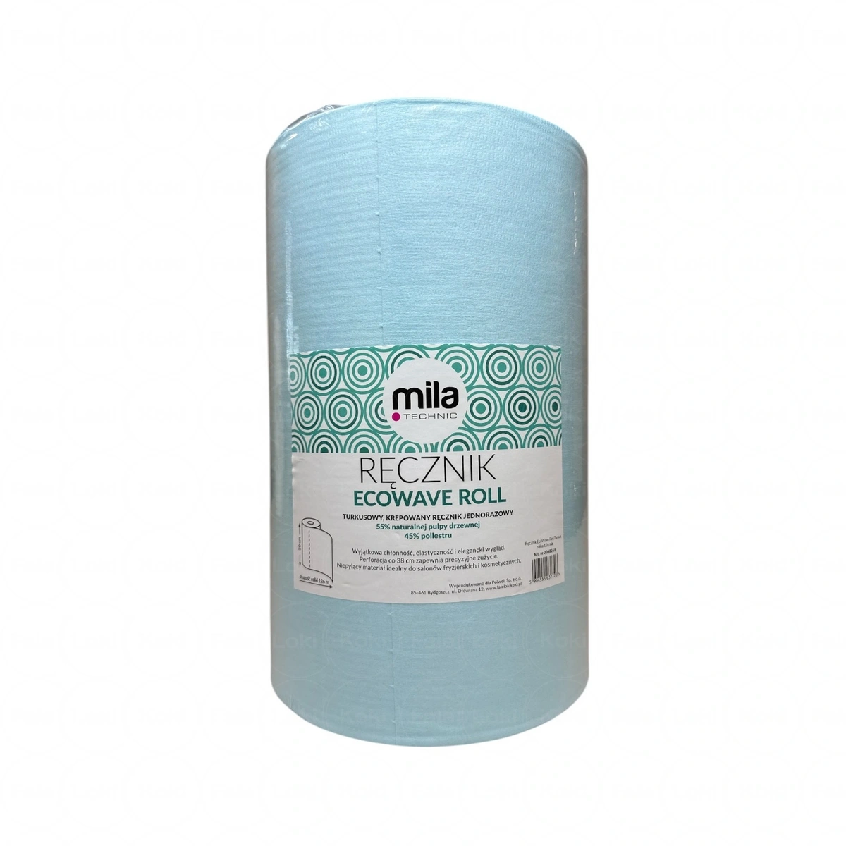 MILA TECHNIC ręcznik EcoWave Roll Turkus 126 m