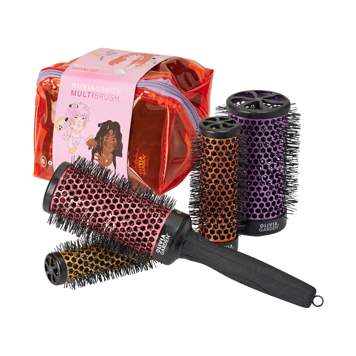 OLIVIA GARDEN Zestaw Travel Kit do loków MULTIBRUSH