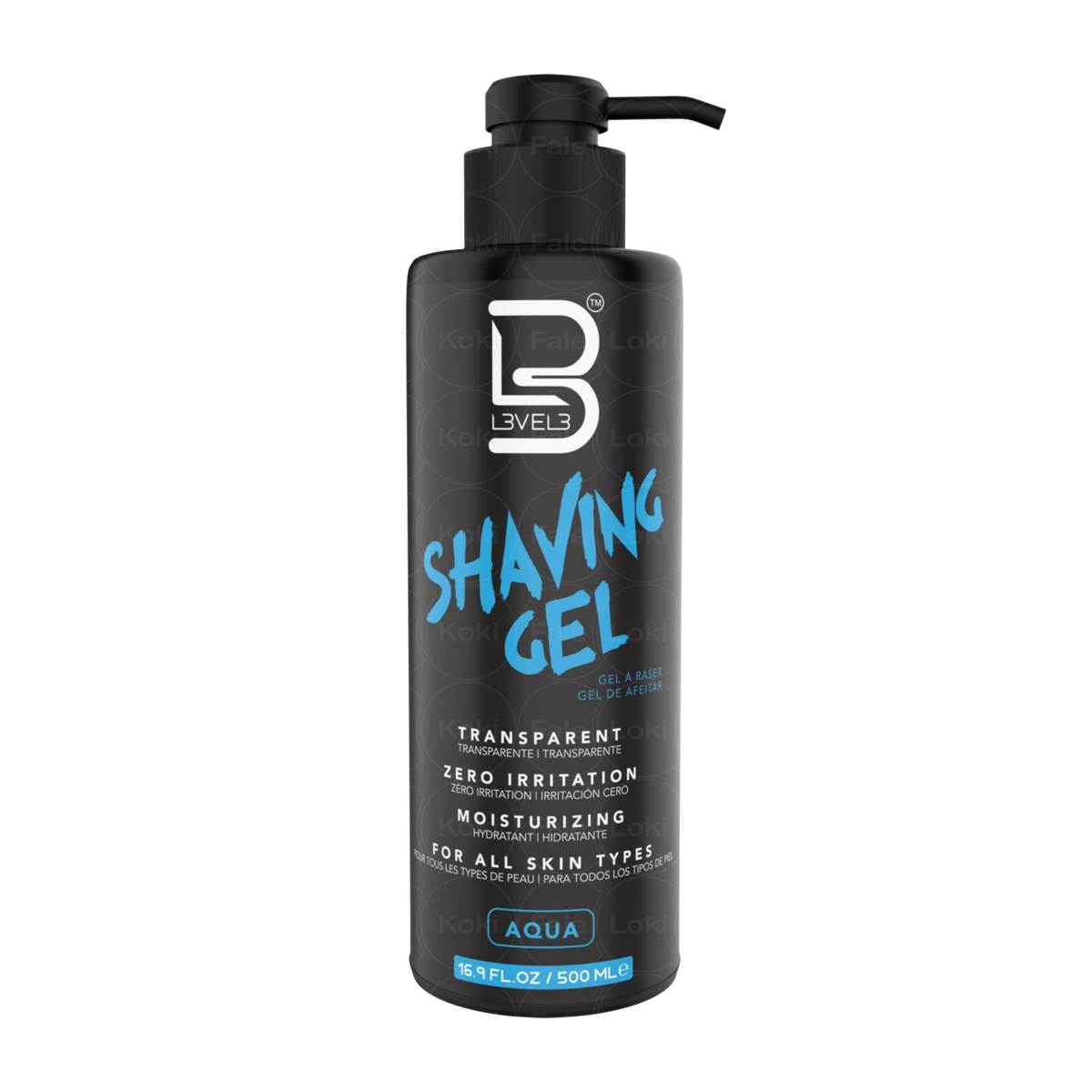 LEVEL3 SHAVING GEL AQUA - żel do golenia 500ml