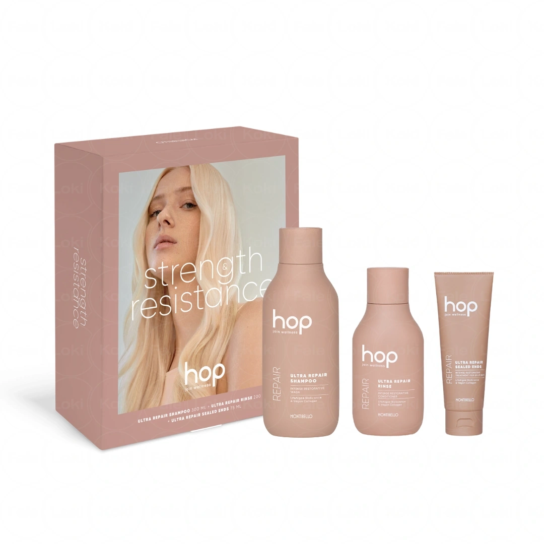 MONTIBELLO HOP Zestaw do włosów Strength & Resistance 3 szt.