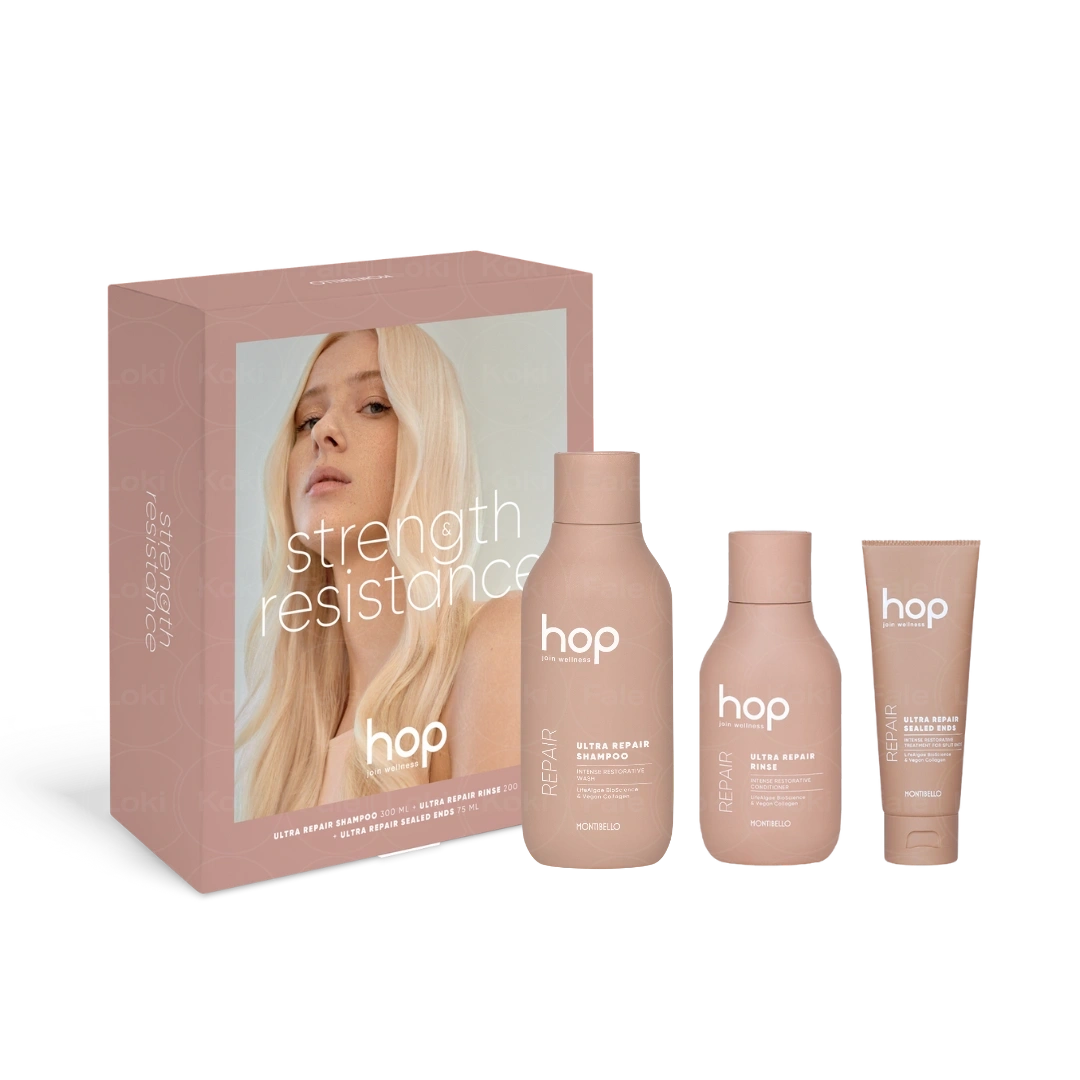 MONTIBELLO HOP Zestaw do włosów Strength & Resistance 3 szt.