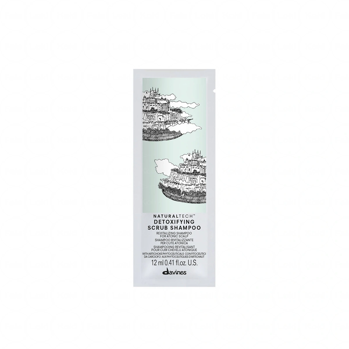 DAVINES NATURALTECH szampon do włosów i skóry głowy Detoxifying Scrub Shampoo  12 ml
