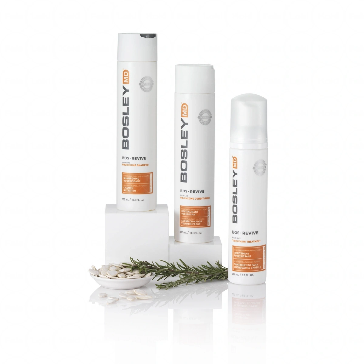 BOSLEY REVIVE System  zwiększający objętość do włosów farbowanych