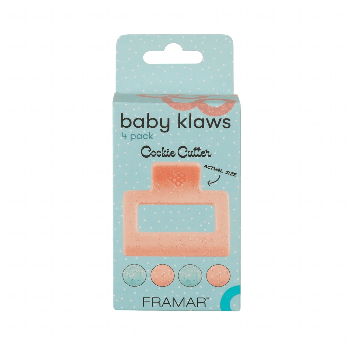 FRAMAR Klamry do włosów Cookie Cutter - Gator Grips 4 szt.