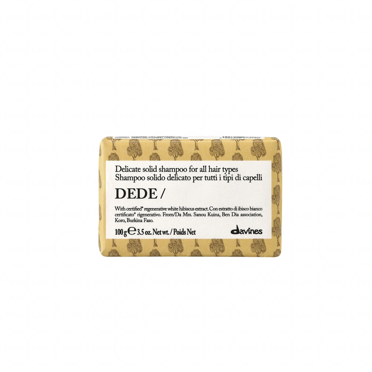 DAVINES NEW ESSENTIAL HAIRCARE szampon do włosów w kostce DEDE Shampoo Bar 100 g